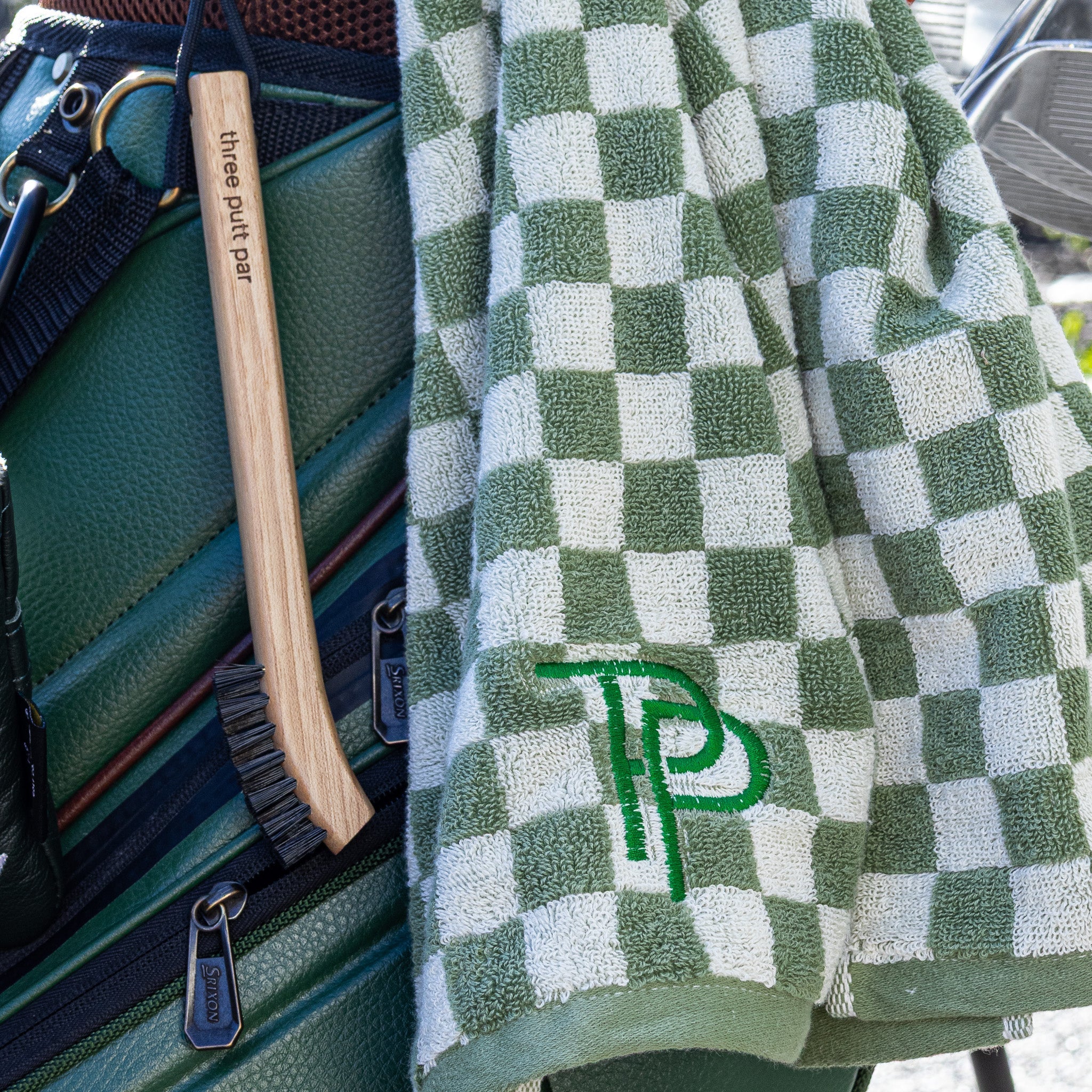 Checkered Towel - Forest - Three Putt Par