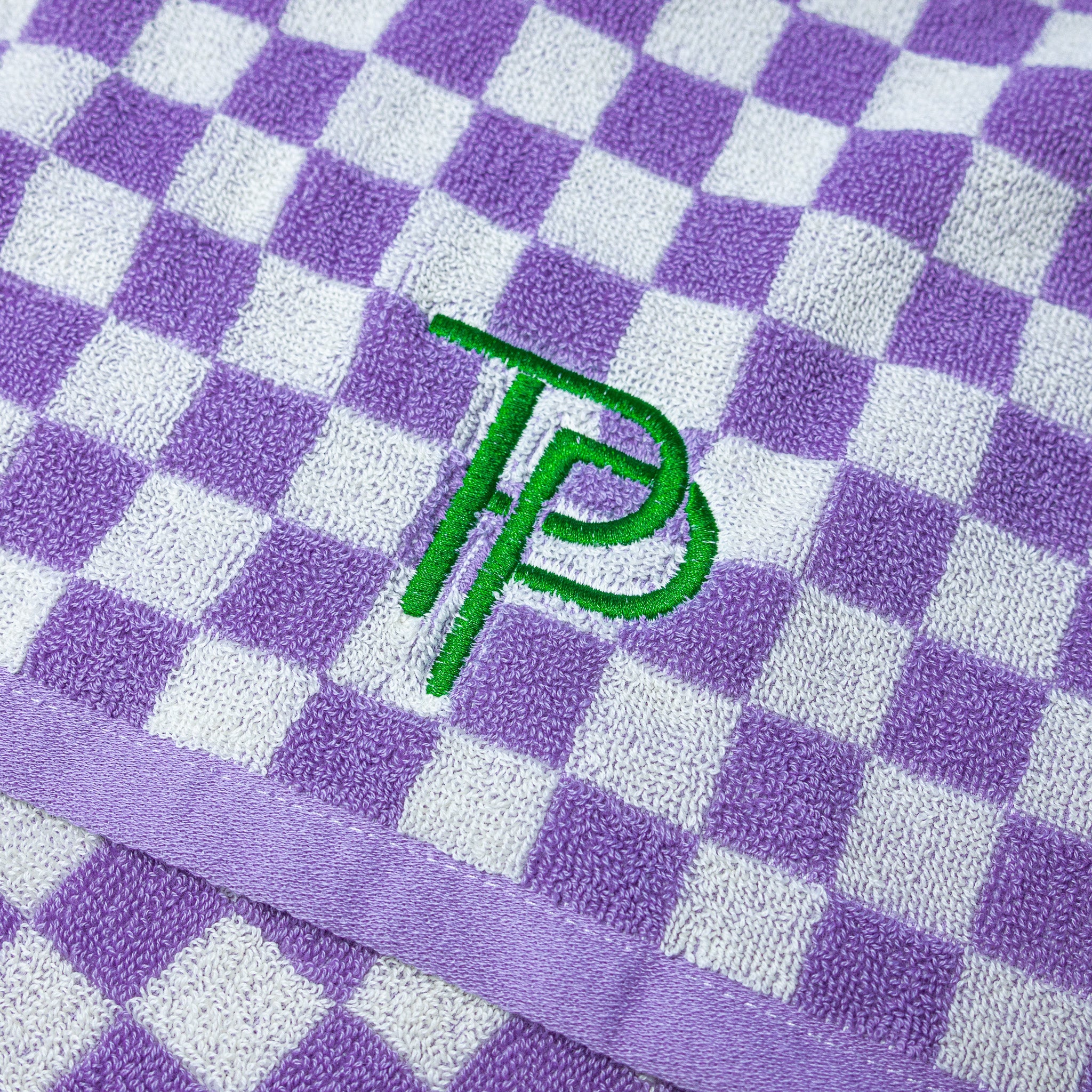 Checkered Towel - Heather - Three Putt Par