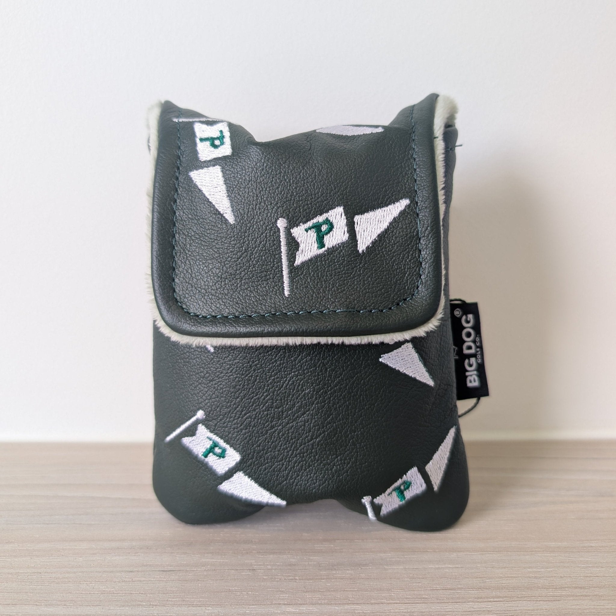 Leather Rangefinder Pouch - Green - Three Putt Par