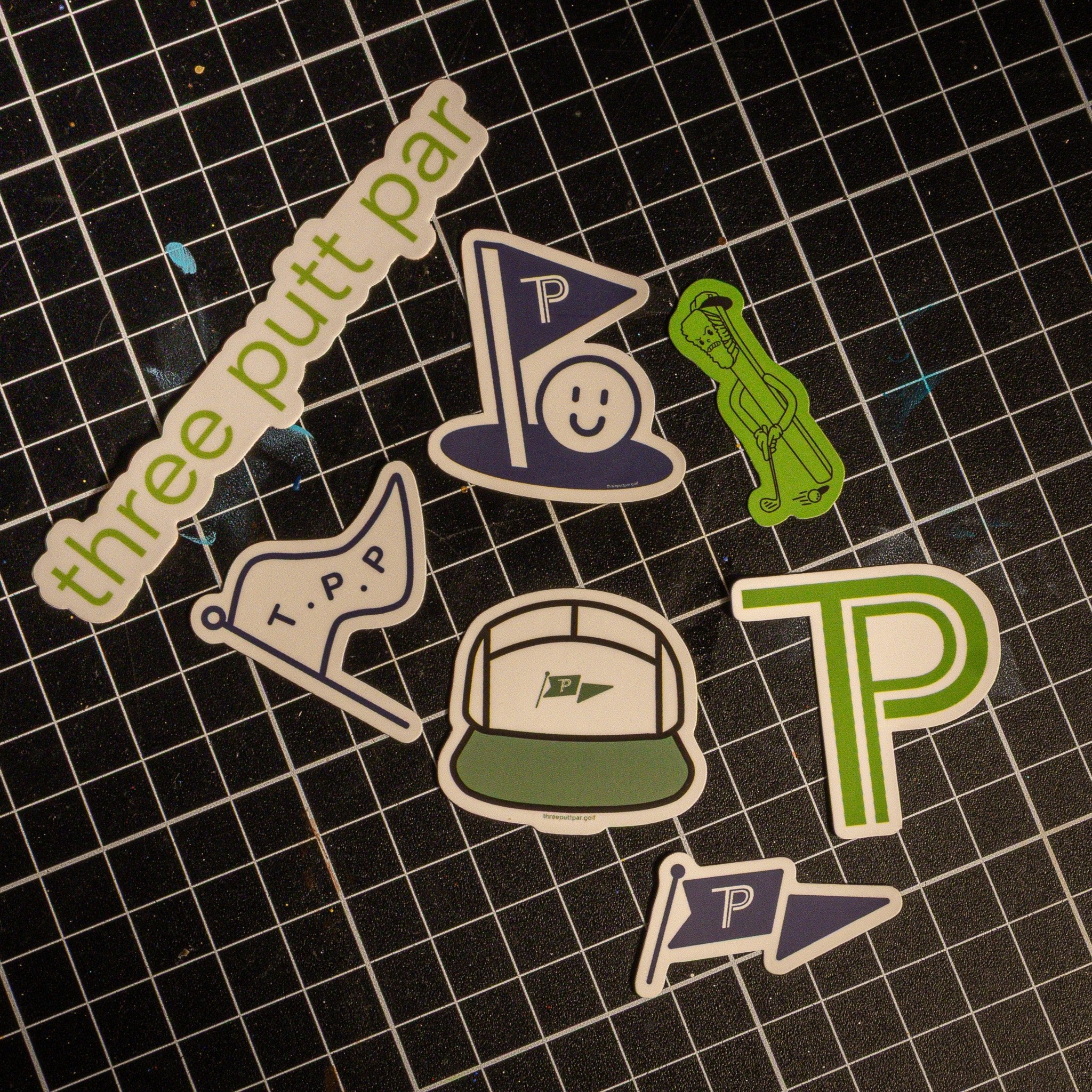 TPP Stickers (7 - pack) - Three Putt Par