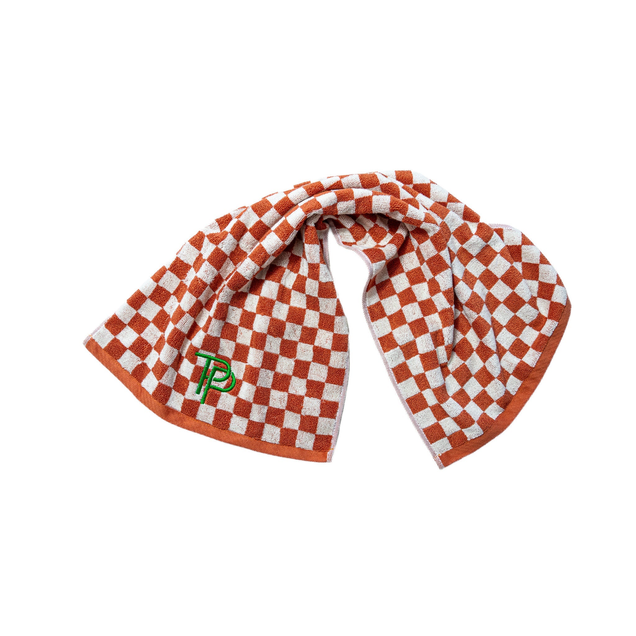 Checkered Towel - Clay - Three Putt Par