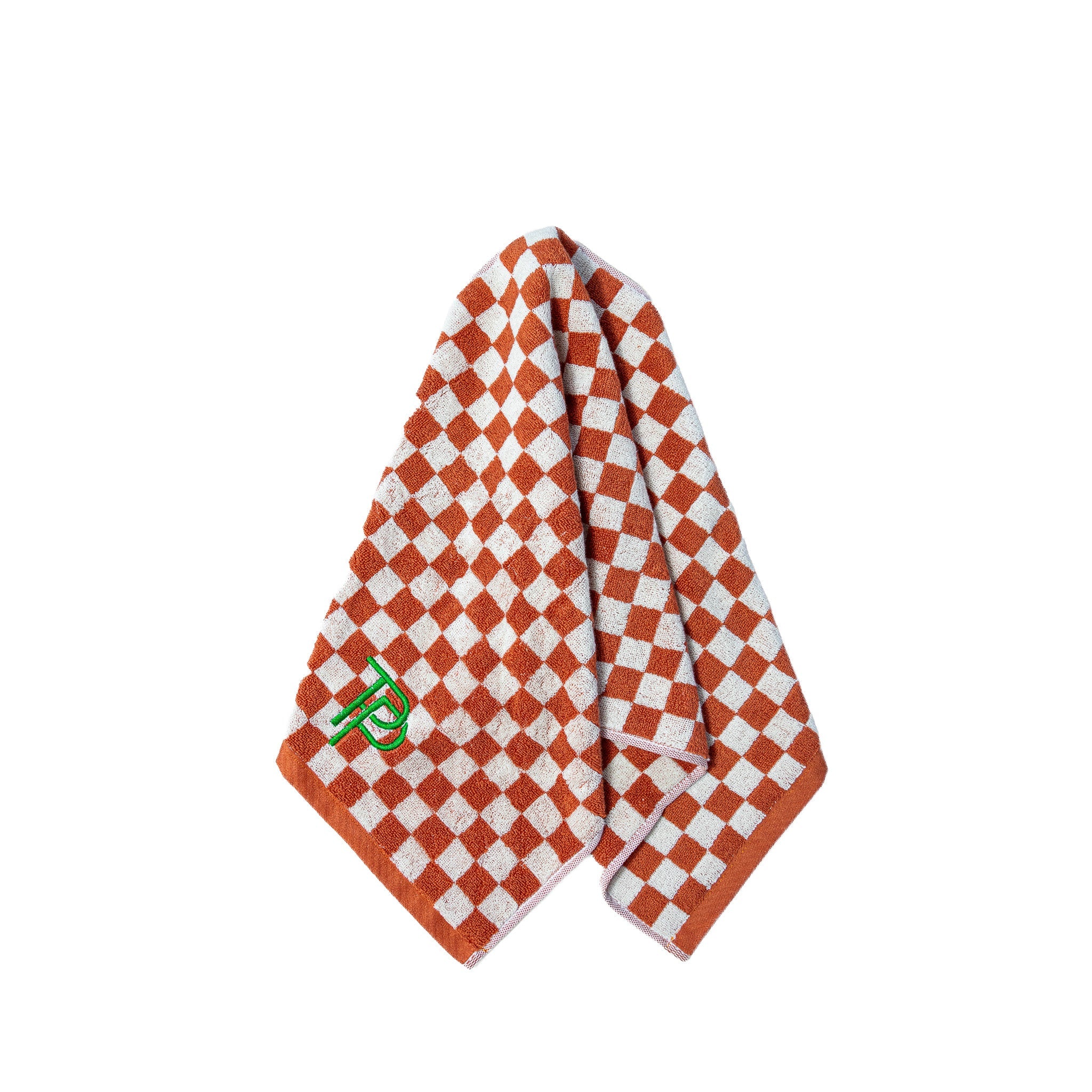 Checkered Towel - Clay - Three Putt Par