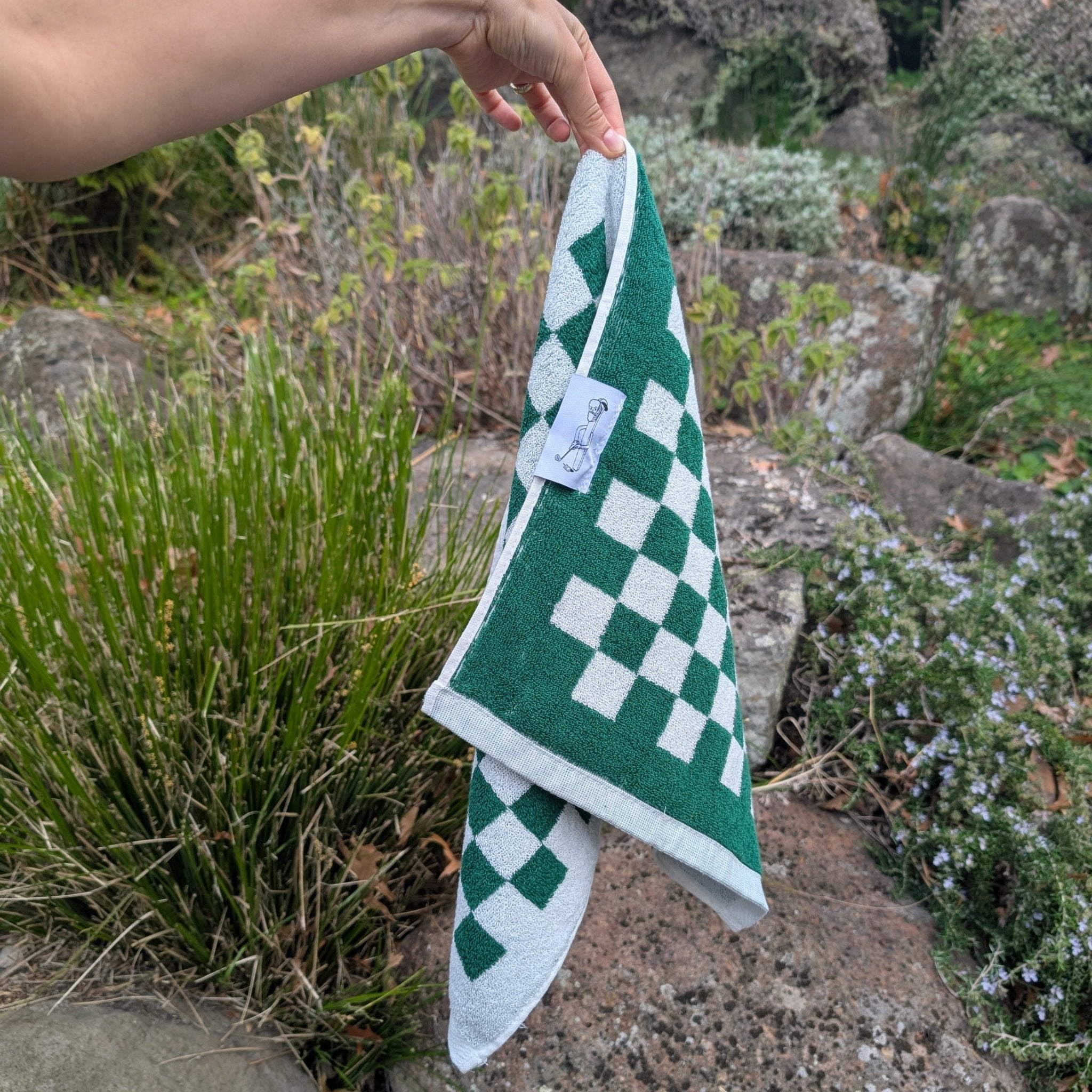 Classic Checkered Golf Towel - Three Putt Par