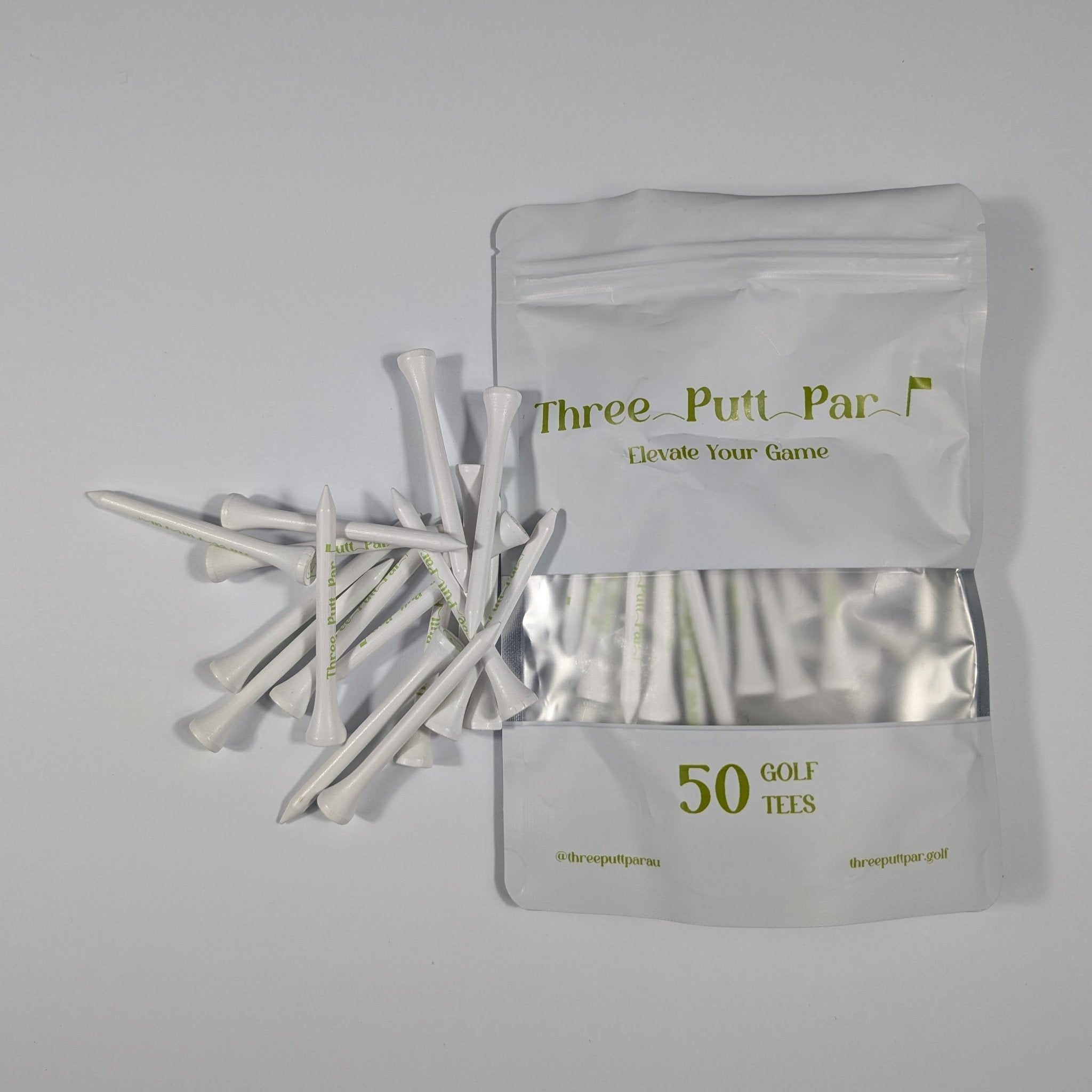 Golf Tees - 50 Pack - Three Putt Par